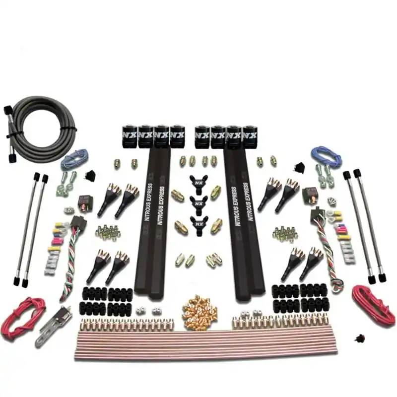 Nitrous Express SX2 Dual Stage 8 Solenoid /Gasoline Nitrous Kit (200-1200HP) w/o Bottle (NEX90009-00)