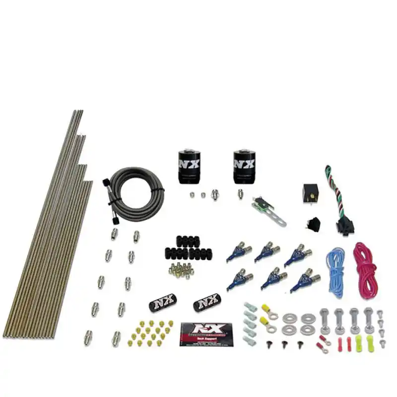Nitrous Express Pro-Shk/Alc 4 Solenoids Nitrous Kit (250-650HP) w/o Bottle (NEX90065-00)