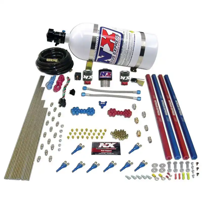 Nitrous Express Pro-Shk/Gas Nitrous Kit (200-600HP) w/Rails and Composite Bottle (NEX91206-12)