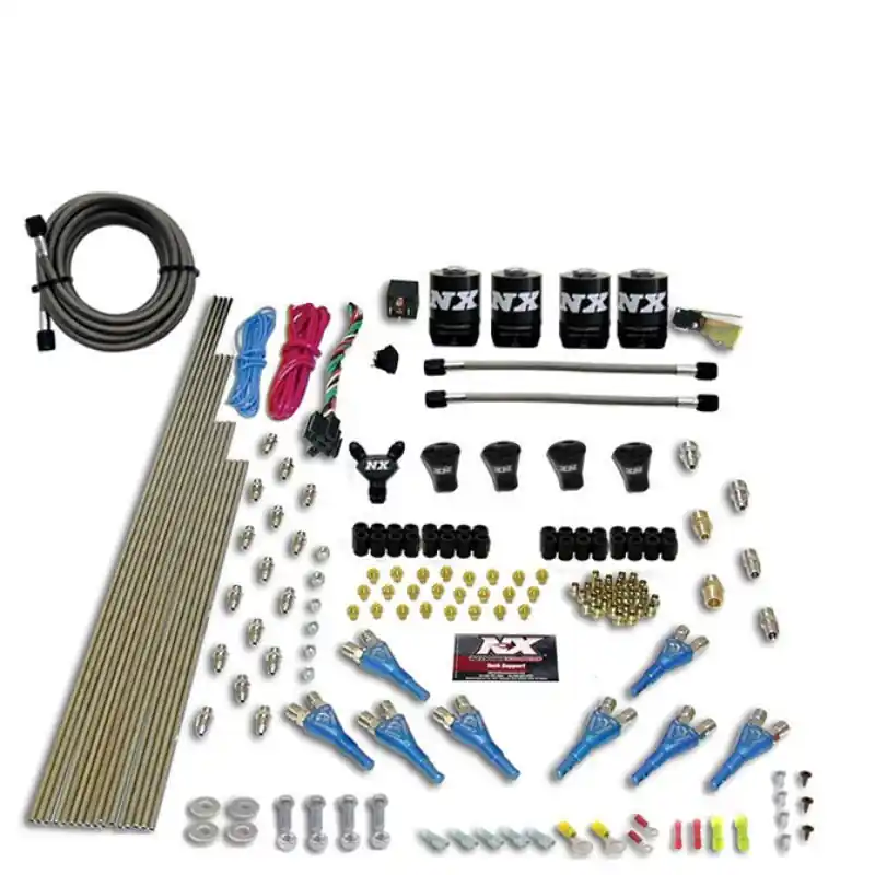 Nitrous Express Pro-Shk/Gas Nitrous Kit (200-600HP) 4 Solenoids w/o Bottle (NEX92006-00)