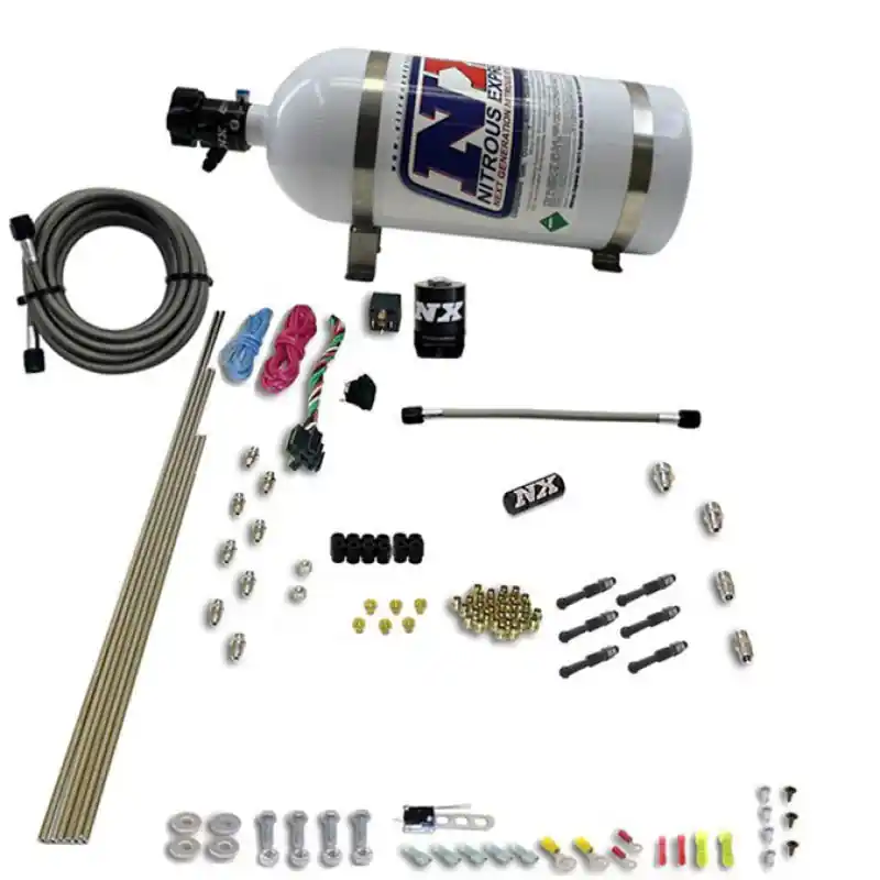 Nitrous Express 6-Cyl Dry Direct Port Nitrous System 15lb Bottle (NEX93066-15)