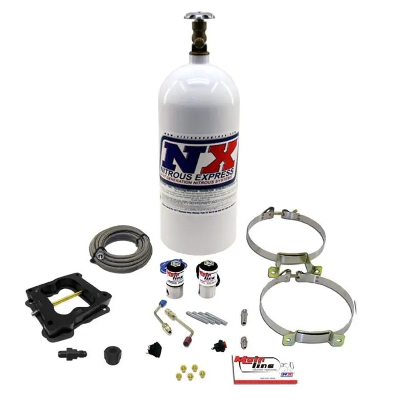 Nitrous Express Mainline Q-Jet Carb Nitrous Kit w/10lb Bottle (NEXML1002)