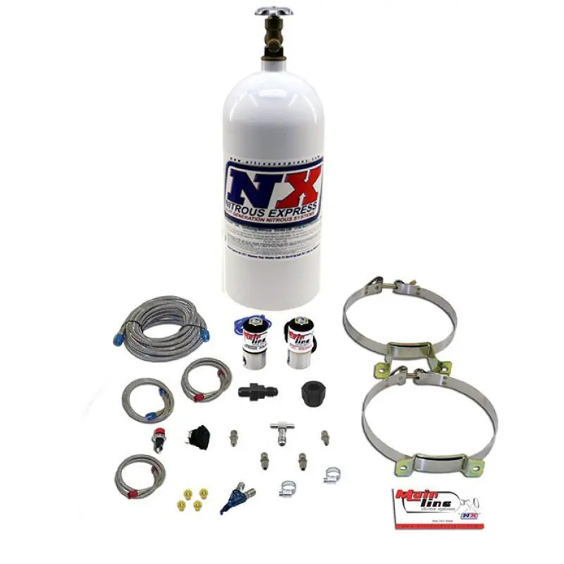 Nitrous Express Mainline EFI Single Nozzle Nitrous Kit w/10lb Bottle (NEXML2000)