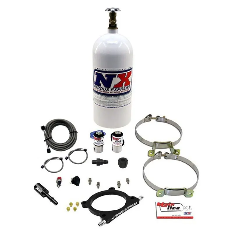 Nitrous Express 11-17 Ford Mustang GT Coyote 5.0L Mainline EFI Nitrous Plate Kit w/10lb Bottle (NEXML3050)