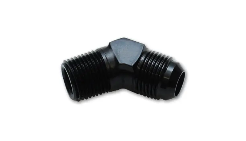 Vibrant -8 AN x 3/4in NPT 45 Degree Adapter Fittings - Aluminum (VIB10165)