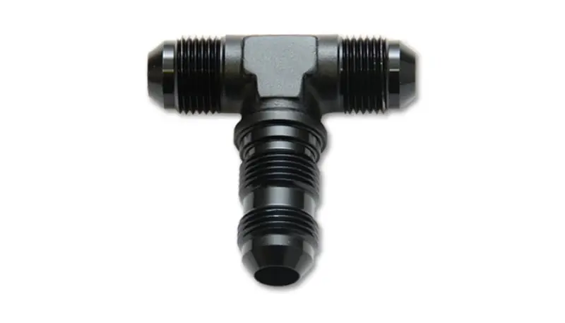 Vibrant -10AN Bulkhead Adapter Tee Fitting - Anodized Black Only (VIB10620)