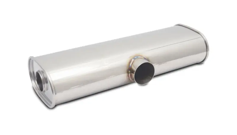 Vibrant StreetPower Oval Muff 6inx10inx24in long body 3.5in IDxdual 3in out Side in Split Dual outs (VIB10635)