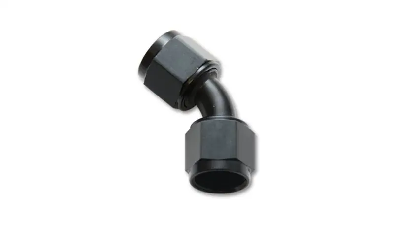 Vibrant -10AN X -10AN Female Flare Swivel 45 Deg Fitting ( AN To AN ) -Anodized Black Only (VIB10714)