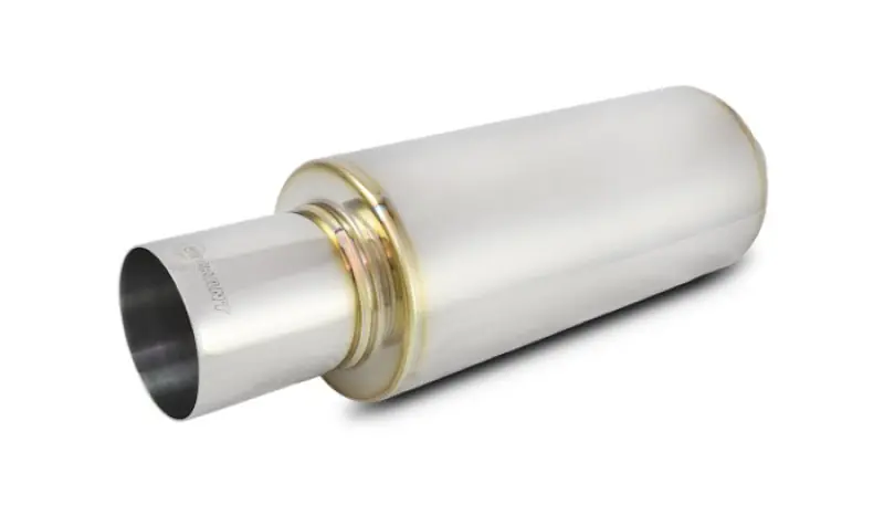 Vibrant TPV Round Muffler (23in Long) with 4in Round Tip Straight Cut - 4in inlet I.D. (VIB1091)