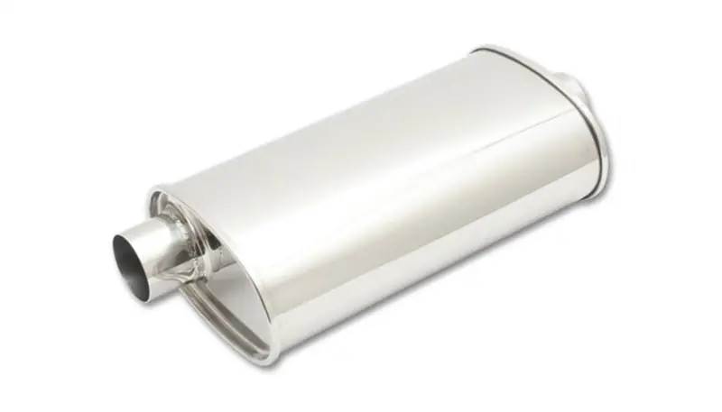 Vibrant StreetPower Oval Muff 5in x 9in x 15in long body 3in inlet I.D. x 3in outlet Offset-Center (VIB1107)