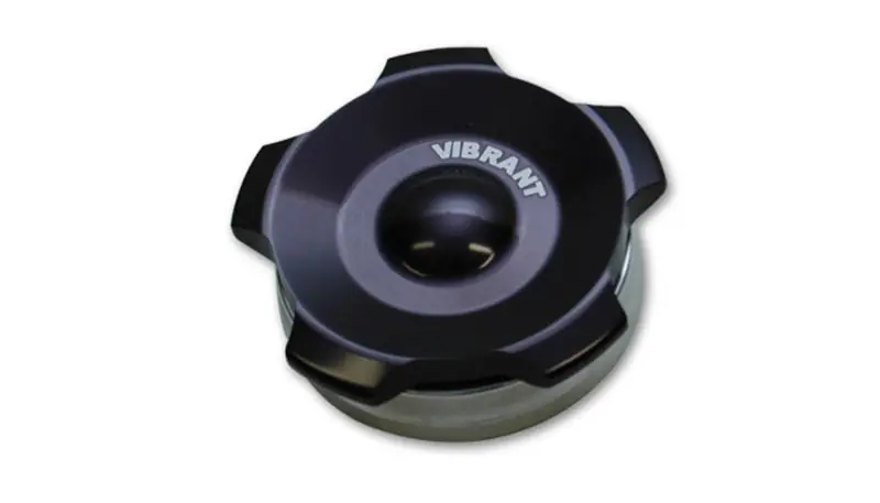 Vibrant 2in OD Aluminum Weld Bungs w/ Anodized Black Aluminum Threaded Cap (incl. O-Ring) (VIB11291)