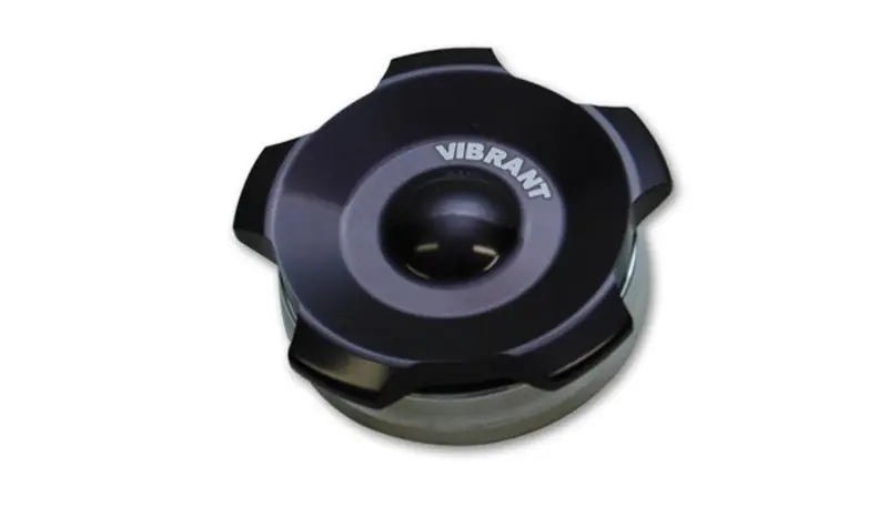 Vibrant 2.75in OD Aluminum Weld Bungs w/ Anodized Black Aluminum Threaded Cap (incl. O-Ring) (VIB11295)