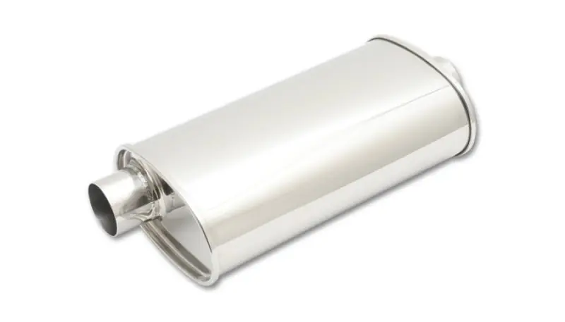 Vibrant StreetPower Oval Muffler 3.50in Inlet/Outlet (Offset-Center) (VIB1133)