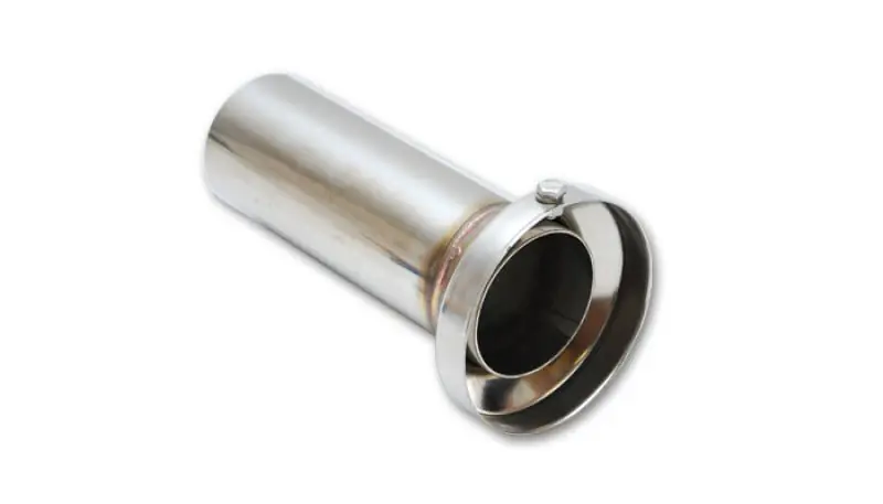 Vibrant 3.90in OD Low Inner Silencer Muffw/ 3.90in ID Single Wall Exh Tip2.5in OD Tuning Tube (VIB1184)