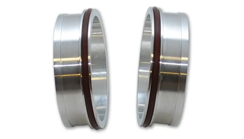 Vibrant HD Aluminum Weld Ferrules w/ O-Rings for 2in OD Tubing - Sold in Pairs (VIB12543)