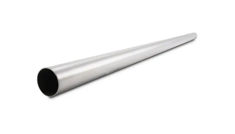 Vibrant 1.875in OD 304 Stainless Steel Brushed Straight Tubing (VIB13385)