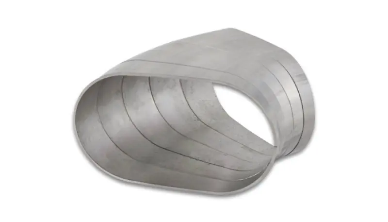 Vibrant 45 Degree Horizontal Plane Oval 304SS Pie Cuts Nominal Tube 3.50in (VIB13585)