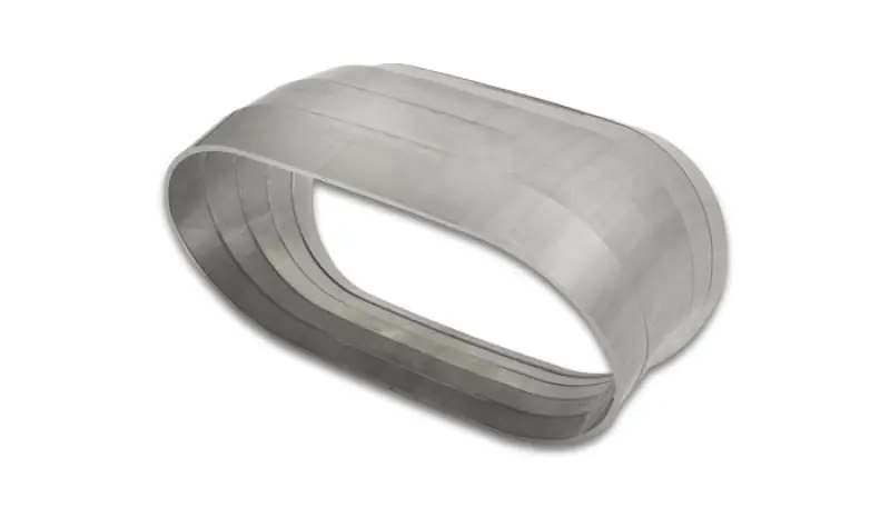 Vibrant 45 Degree Vertical Plane Oval 304SS Pie Cuts Nominal Tube 3.50in (VIB13586)