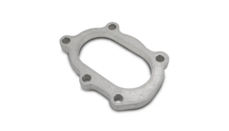Vibrant GT25R / GT28R Discharge Flange with Oval Outlet (5 Bolt) T304 SS 1/2in Thick (VIB1448)