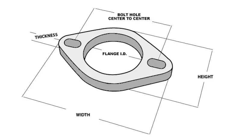 Vibrant 2-Bolt T304 SS Exhaust Flange (4in I.D.) (VIB1475S)