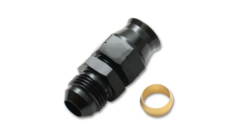 Vibrant -10AN Male to .625in Tube Adapter Fitting (w/Brass Olive Insert) (VIB16459)