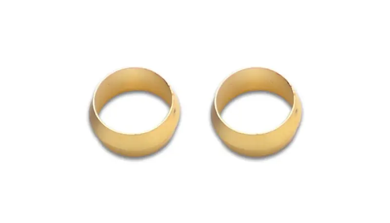 Vibrant 5/8in Brass Olive Hardline Tubing Inserts (2 Pack) (VIB16469)
