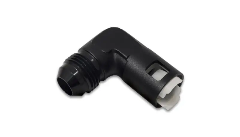 Vibrant 90 Degree Aluminum AN to Female Quick Connect -8AN - 0.375in Hose Size (VIB16922)