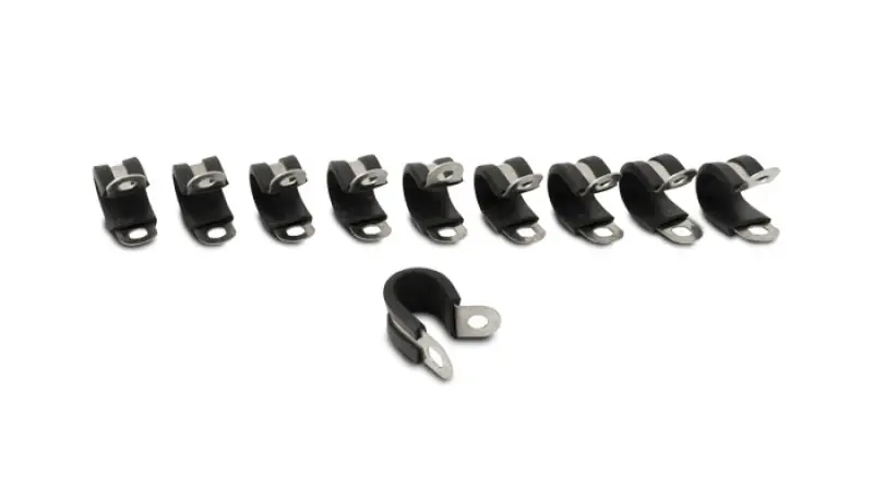 Vibrant Stainless Steel Cushion P-Clamp for 0.3125in OD Hose (10 Pack) (VIB17188)