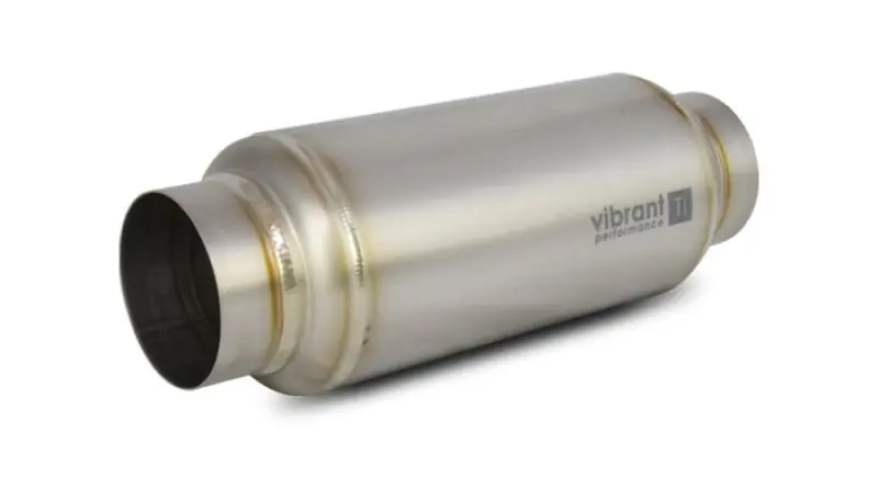 Vibrant Titanium Resonator 2.5in. Inlet / 2.5in. Outlet x 12in. Long (VIB17525)
