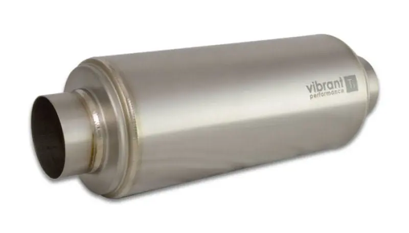 Vibrant Titanium Resonator 3in. Inlet / 3in. Outlet x 16in. Long (VIB17532)