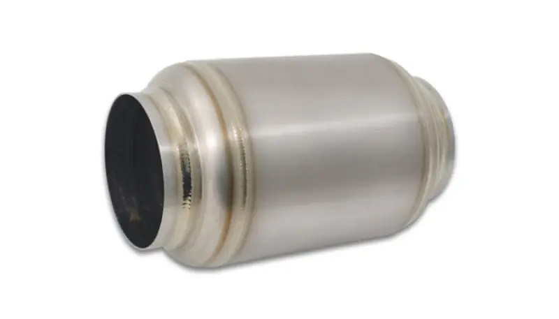 Vibrant Titanium Muffler w/Natural Tip 3in. Inlet / 3in. Outlet / 4.25in Dia (VIB17630)