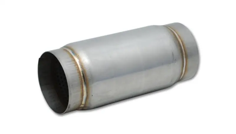 Vibrant SS Race Muffler 4in inlet/outlet x 5in long (VIB17975)