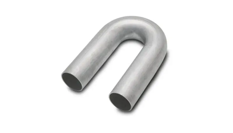 Vibrant 180 Degree Mandrel Bend 1.625in OD x 2in CLR 304 Stainless Steel Tubing (VIB18282)