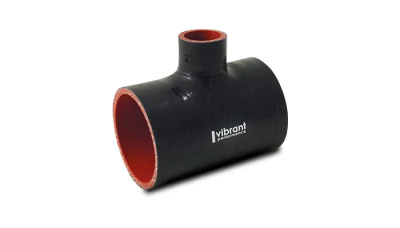 Vibrant Silicone T-Hose Coupler Hose ID 3in Overall Length 4in Branch ID 1.50in (VIB19697)
