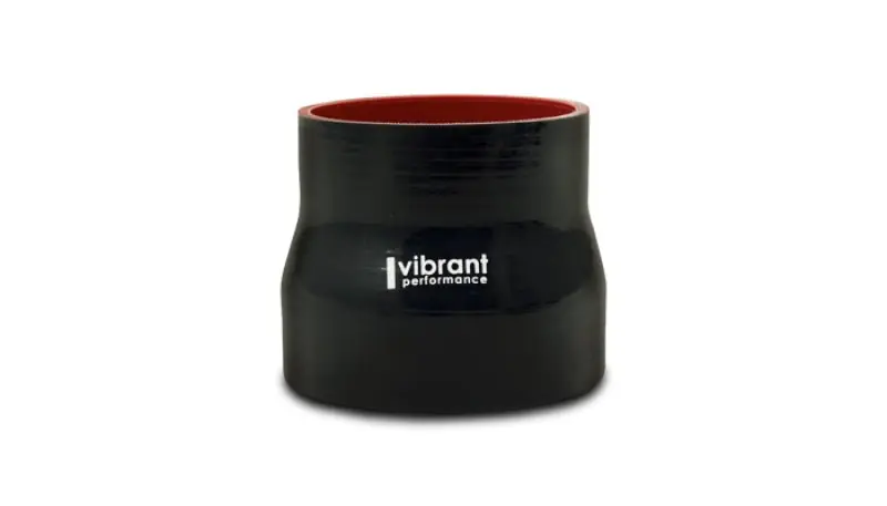 Vibrant Silicone Reducer Coupler 2.75in ID x 1.75in ID x 3.00in Long - Black (VIB19727)