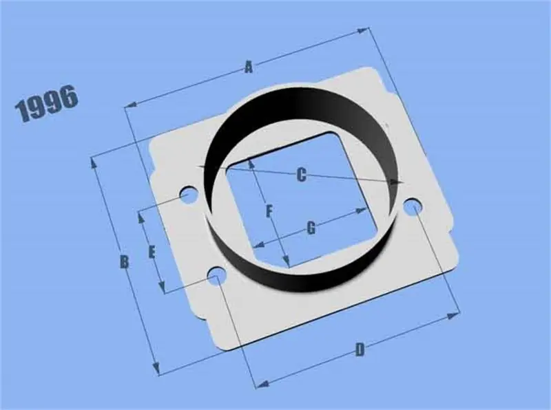 Vibrant MAF SenAdapter Plate Toyota w/ Bosch MAF Sensuse w/ 3in ID filteronly (VIB1996)