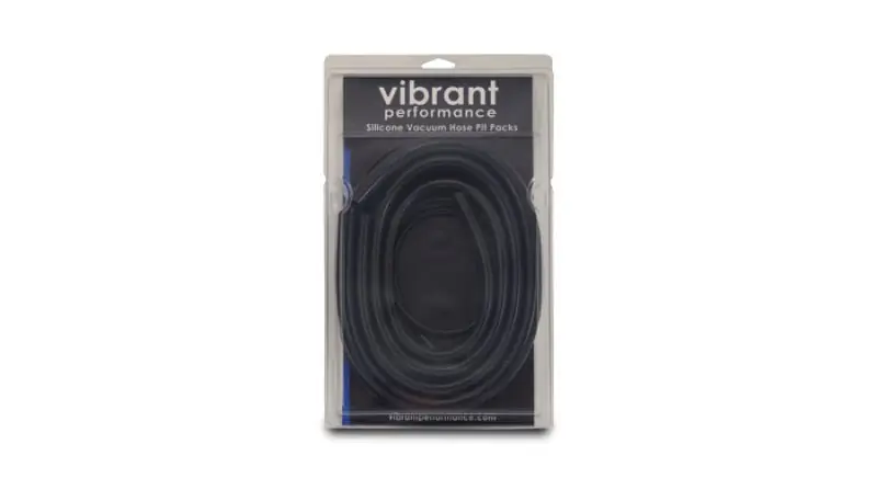 Vibrant Silicon vac Hose Pit Kit Blk 5ft- 1/8in 10ft- 5/32in 4ft- 3/16in 4ft- 1/4in 2ft-3/8in (VIB2104)