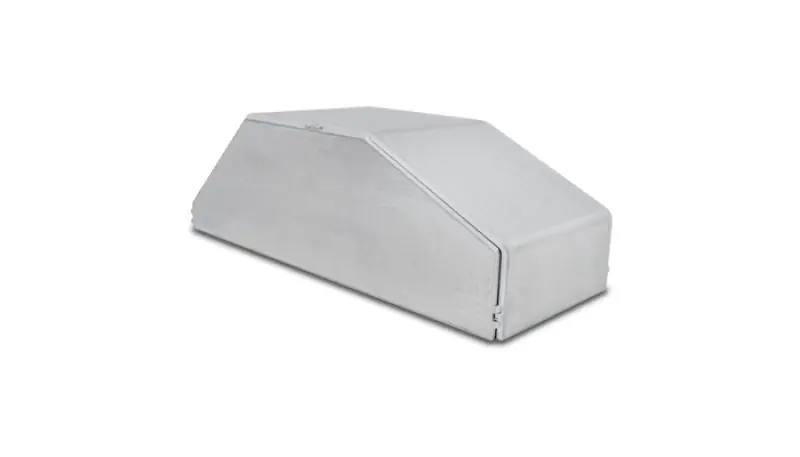 Vibrant I/C End Tank 4in Wide 9.85in Long 3.25in Tall Use w/ Horizontal I/C Core 12837 - 5052 Alum (VIB22837)