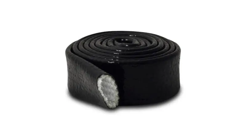 Vibrant 1in O.D. Heat Protect Flexible Sleeving (5 foot length) Black (VIB25813)