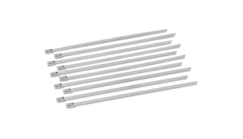 Vibrant Stainless Steel Cable Ties 14.5in Long (10 Cable Ties / Pack) (VIB25898)