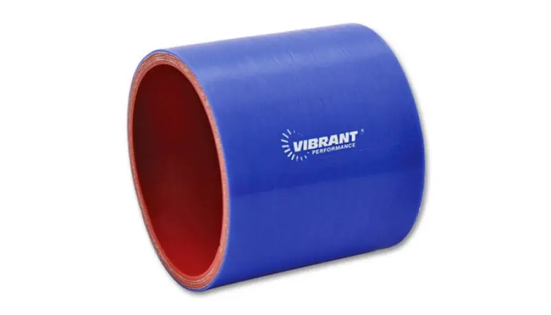 Vibrant 4 Ply Reinforced Silicone Straight Hose Coupling - 2.75in I.D. x 3in long (BLUE) (VIB2712B)