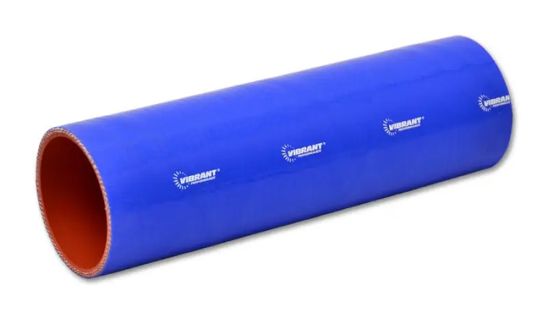 Vibrant 4 Ply Reinforced Silicone Straight Hose Coupling - 2.75in I.D. x 12in long (BLUE) (VIB27131B)