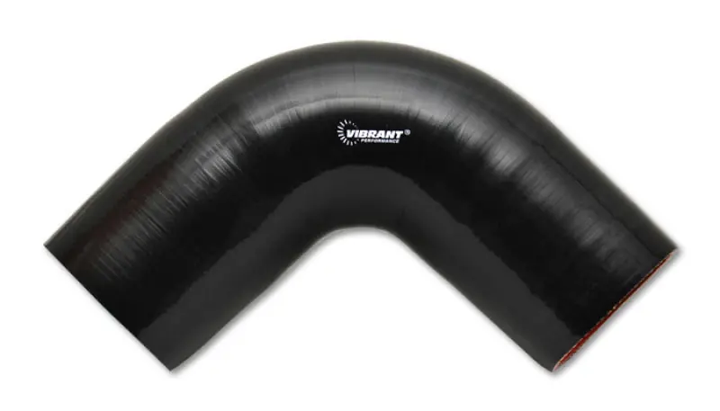 Vibrant 4 Ply Reinforced Silicone Elbow Connector - 2in I.D. - 90 deg. Elbow (BLACK) (VIB2740)