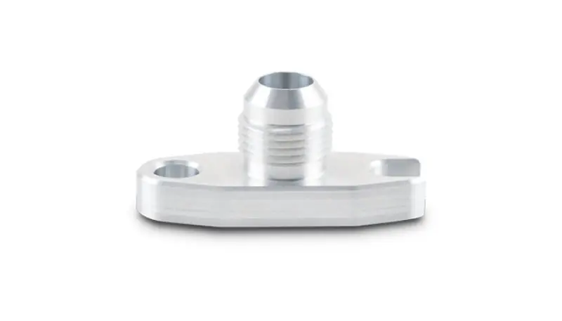 Vibrant 2.00in Bolt Hole -10AN Male Flare Aluminum Oil Drain Flange w/Crowfoot (VIB28491)
