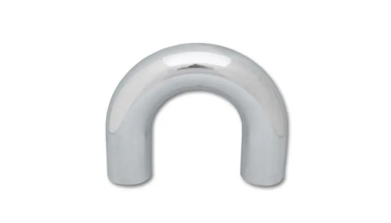 Vibrant 4in O.D. Universal Aluminum Tubing (180 degree Bend) - Polished (VIB2871)