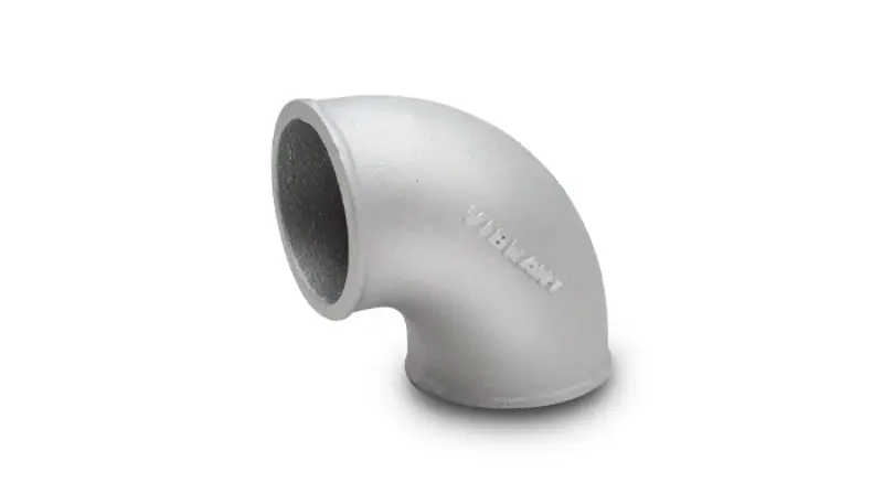 Vibrant 2in O.D. Cast Aluminum Elbow (90 degree Tight Radius) (VIB2872)