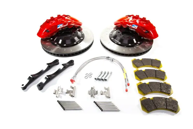 Alcon 2009+ Nissan GT-R R35 412x36mm Rotor 6 Piston Caliper RC6 Front Axle Kit - Red (ALCBKF7059ZG06)