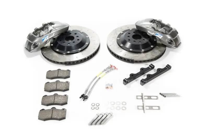 Alcon 2009+ Nissan GT-R R35 380x33mm Rotor 4 Piston Caliper RC4 Rear Axle Kit - Grey (ALCBKR6959B04)