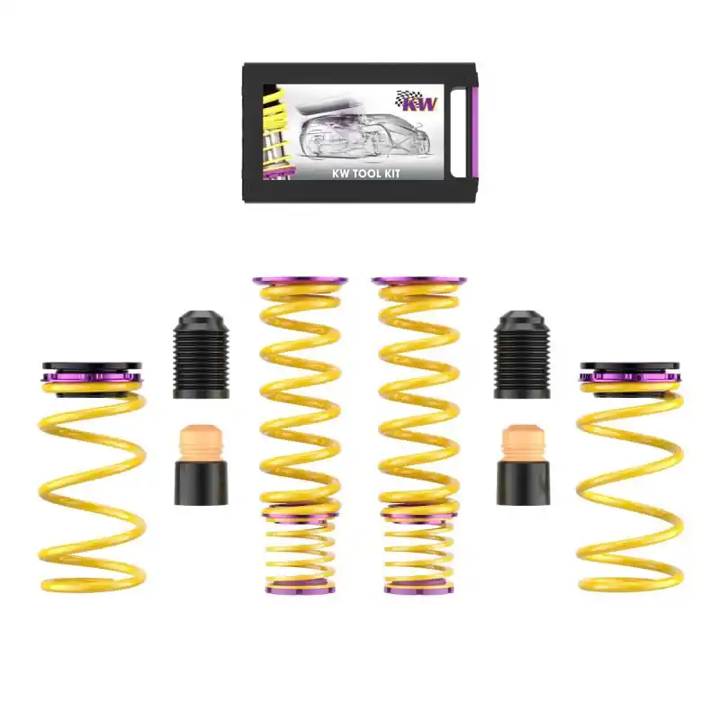 KW 2020+ Chevrolet Corvette C8 (w/ Electronic Dampers & OE Noselift) Height Adjustable Spring Kit (KWS25361034)