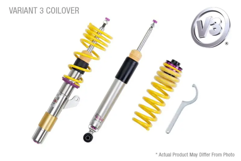 KW Coilover Kit V3 BMW 3 Series F30 6-Cyl w/ EDC Electronic Suspension (KWS3522000G)